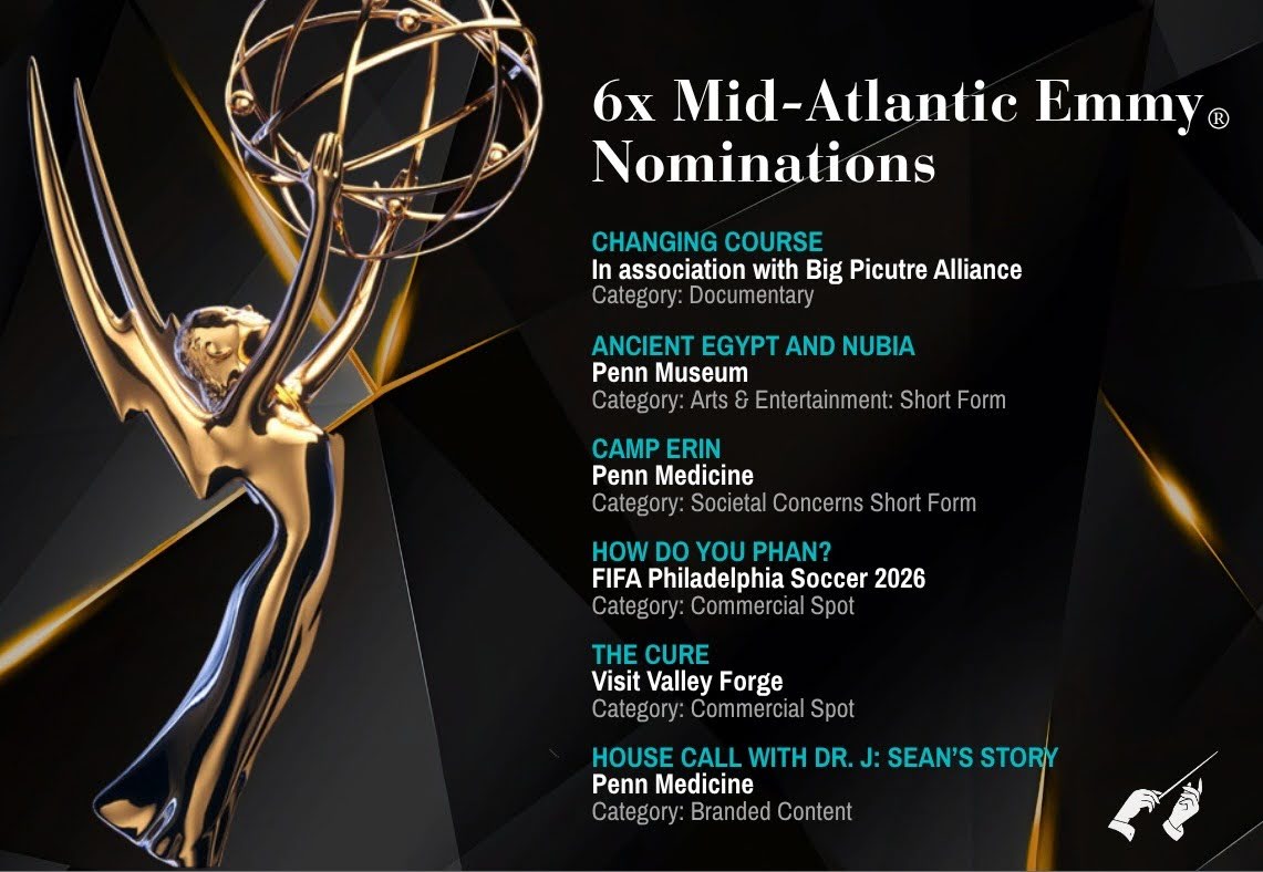Maestro Filmworks 6x mid atlantic emmy nominations